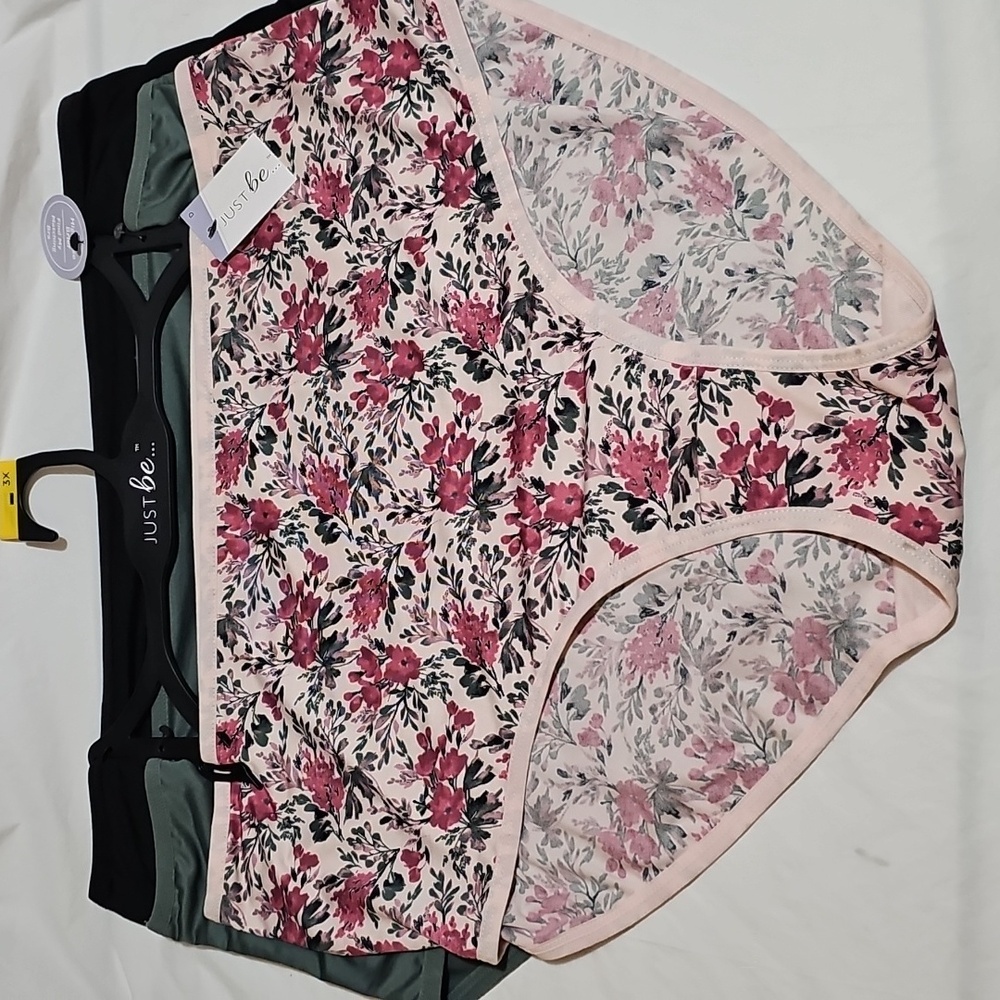 Just Be... Women's Size 3X High Rise Briefs 1 pack of 3